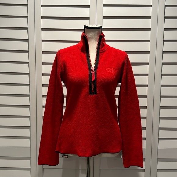 DKNY NWOT Terri Sweater with quarter front Zipper in 100 Polyester. - Picture 1 of 11